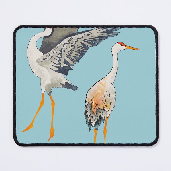 Item preview, Folksy Sandhill Cranes designed and sold by marleywrightart.