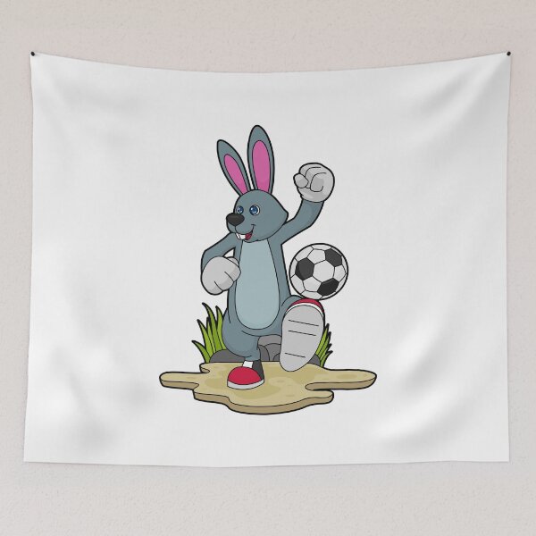 Item preview, Rabbit Soccer player Soccer designed and sold by Snabdesign84.