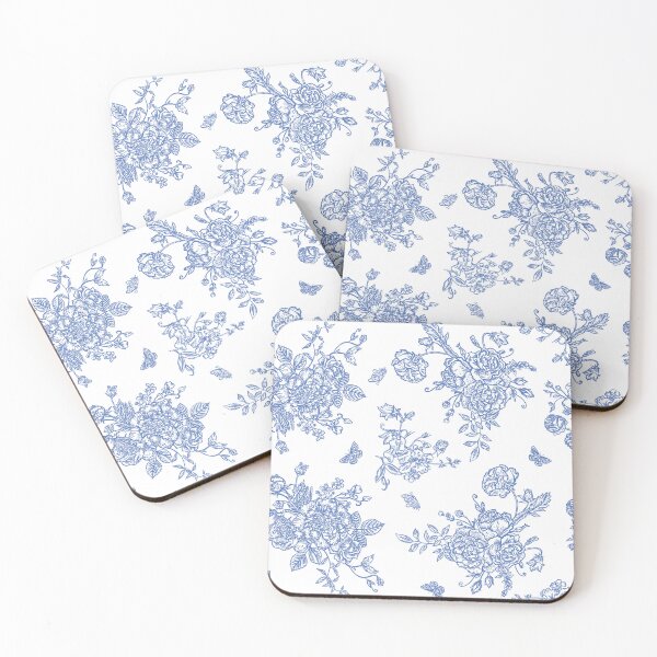 Item preview, Vintage Floral Pattern in Chinese Porcelain Style (Blue, White) designed and sold by ‧͙⁺˚*･༓☾ Moon Saikia ☽༓･*˚⁺‧͙.