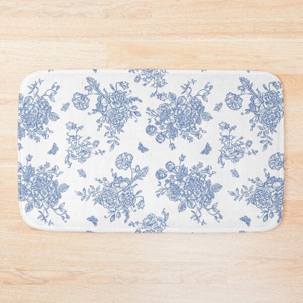 Item preview, Vintage Floral Pattern in Chinese Porcelain Style (Blue, White) designed and sold by ‧͙⁺˚*･༓☾ Moon Saikia ☽༓･*˚⁺‧͙.