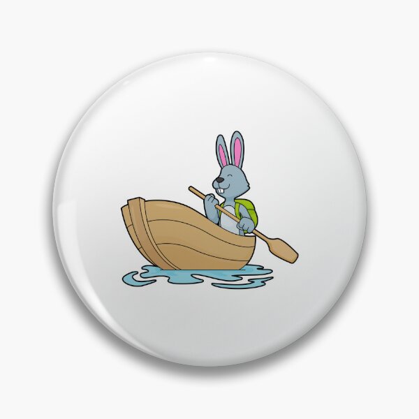 Item preview, Rabbit with Boat & Paddle designed and sold by Snabdesign84.