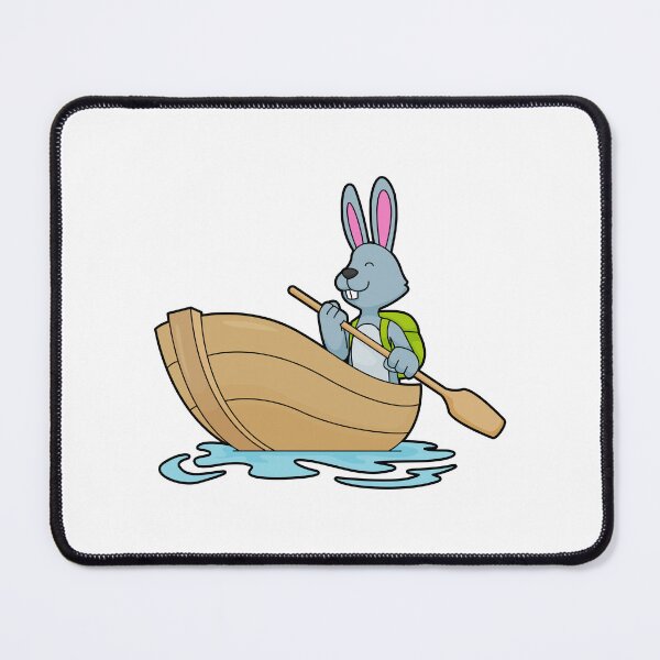 Item preview, Rabbit with Boat & Paddle designed and sold by Snabdesign84.