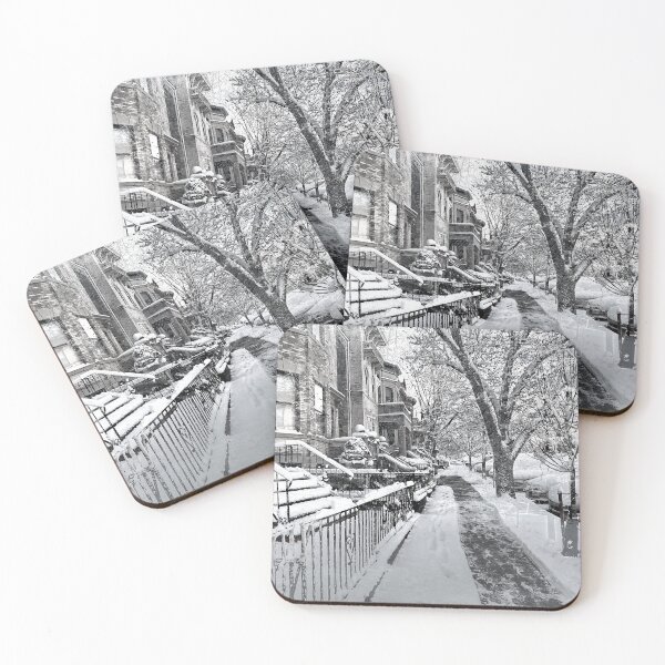 Item preview, Snow Covered Street at Castle Point Hoboken designed and sold by Kurt Gardiner.