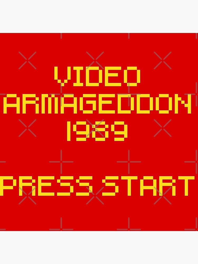 "Video Armageddon 1989 Press Start The Wizard 1989 Movie" Poster for
