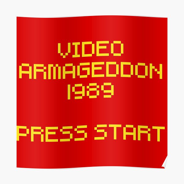 "Video Armageddon 1989 Press Start The Wizard 1989 Movie" Poster for