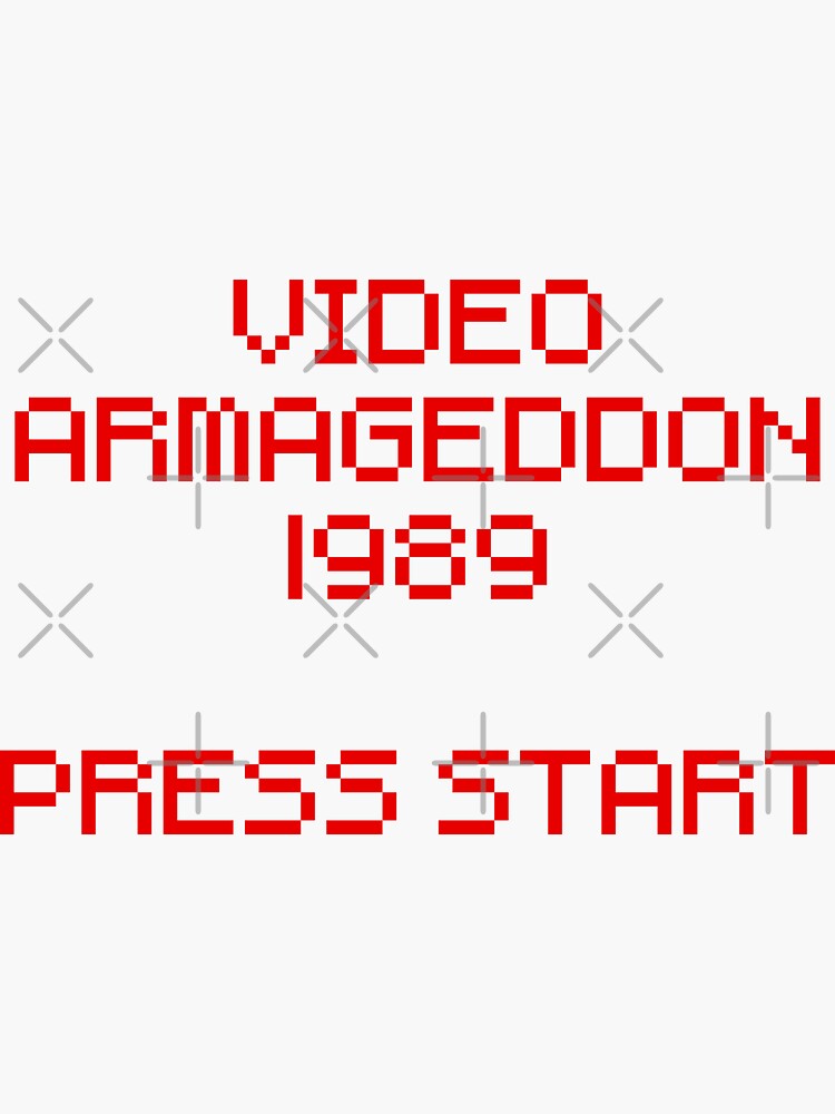 "Video Armageddon 1989 Press Start The Wizard 1989 Movie" Sticker for