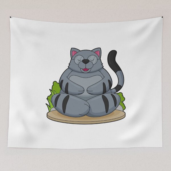 Item preview, Cat at Yoga Fitness designed and sold by Snabdesign84.