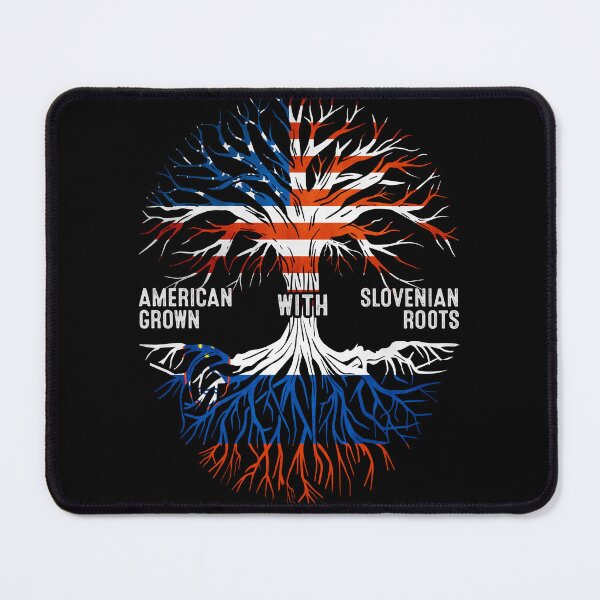 Item preview, American Grown With Slovenian Roots Tree Slovenia Flag designed and sold by MoHaCo.