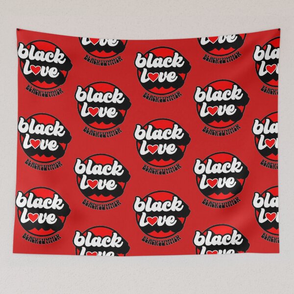 Item preview, Black Love Black Summer Red Heart Black designed and sold by Yakisha Gates.