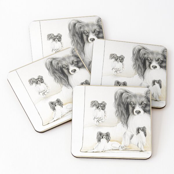 Item preview, Perro Papillon de una pintura original. designed and sold by chepea2.