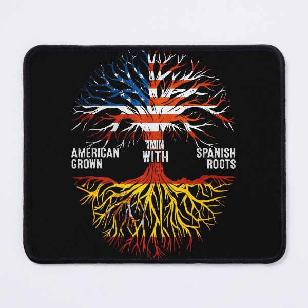 Item preview, American Grown With Spanish Roots Tree Spain Flag designed and sold by MoHaCo.