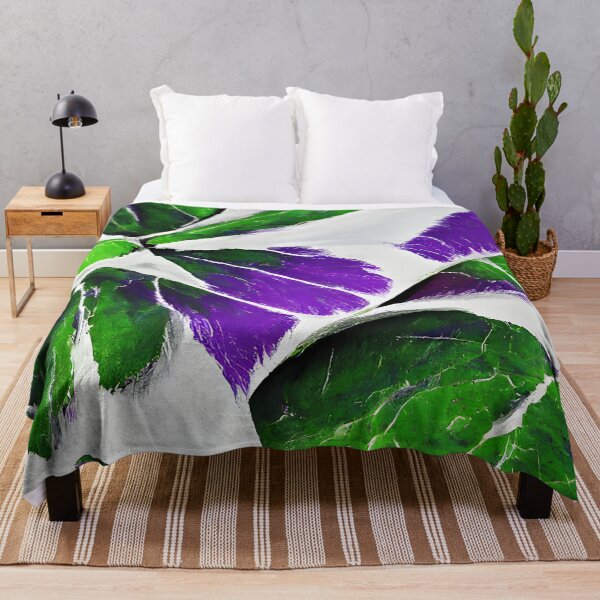 Item preview, Fantasy plant - varigated purple monstera leaves designed and sold by fizzribbit.