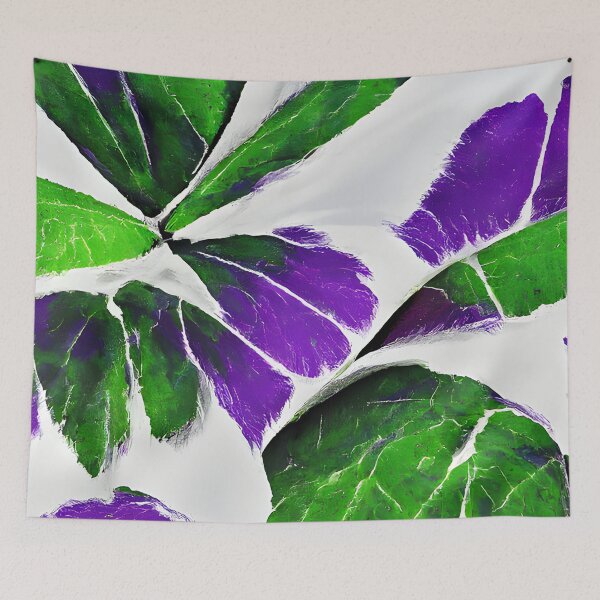 Item preview, Fantasy plant - varigated purple monstera leaves designed and sold by fizzribbit.