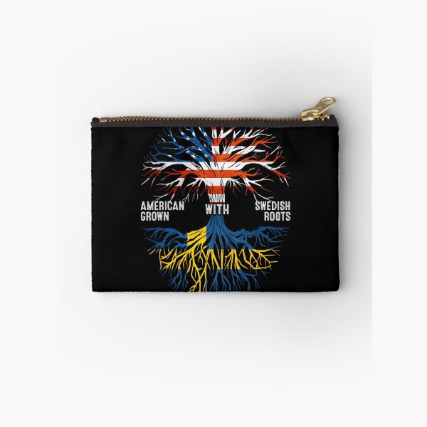 Item preview, American Grown With Swedish Roots Tree Sweden Flag designed and sold by MoHaCo.