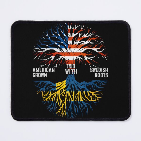 Item preview, American Grown With Swedish Roots Tree Sweden Flag designed and sold by MoHaCo.