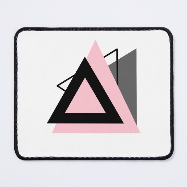 Item preview, Pink and black abstract design (lines and triangle shape) designed and sold by YohanysDesigns.