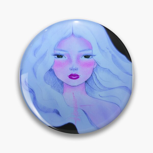 Item preview, MAGNIFIQUE - beautiful new portrait art by CoolCleverCute (blue) designed and sold by CoolCleverCute.