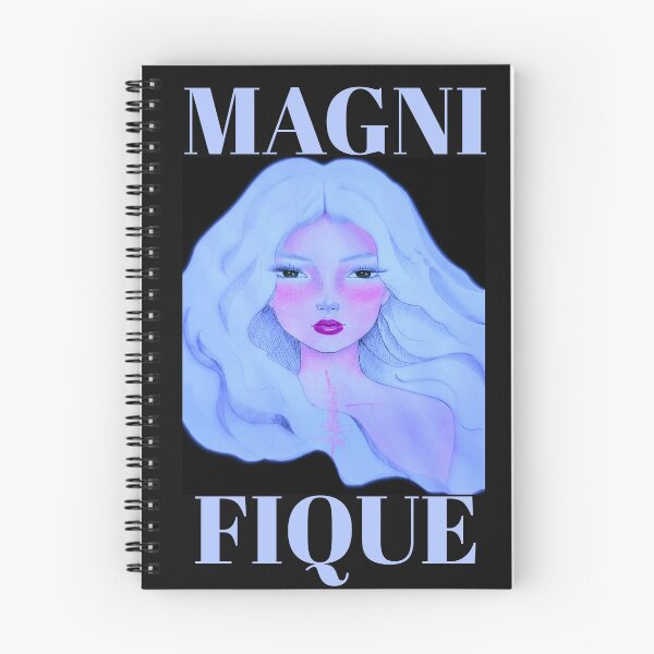 Item preview, MAGNIFIQUE - beautiful new portrait art by CoolCleverCute (blue) designed and sold by CoolCleverCute.