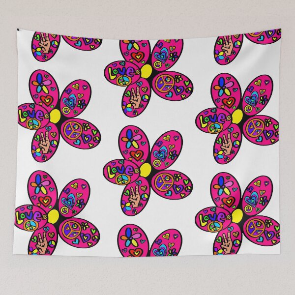 Item preview, V-Dub Hippie Bus Peace Flower designed and sold by Niniannebast.