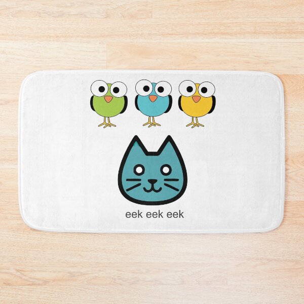 Item preview, cat and little birds designed and sold by Smartalb.