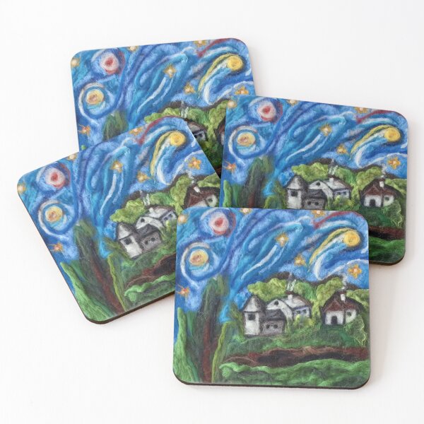Item preview, starry night, my little starry village designed and sold by FLEURDELAINE04.