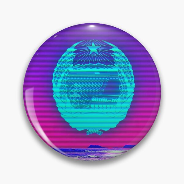 Item preview, Juche Wave DPRK Sunset Neon Communism Vaporwave designed and sold by Eee3r.