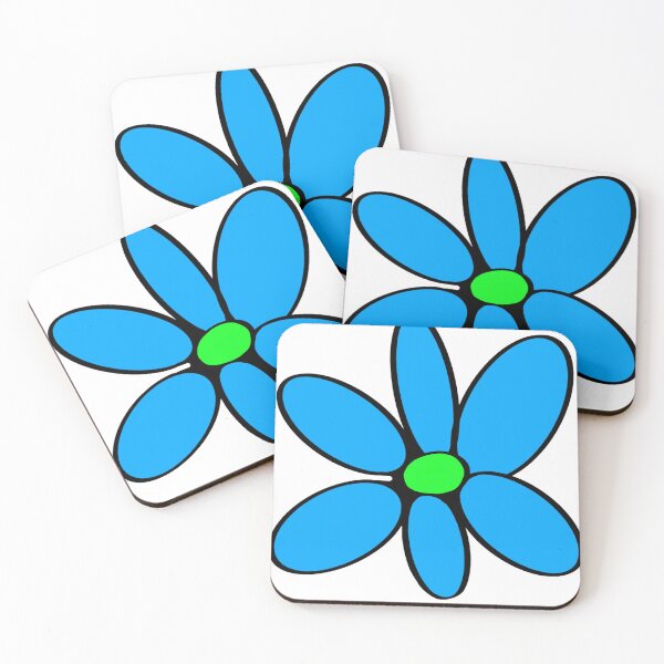 Item preview, V-Dub Hippie Bus Blue Flower designed and sold by Niniannebast.