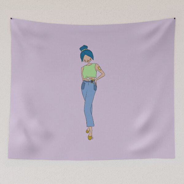 Item preview, Cute Girl With Diabetes (purple) designed and sold by misslovelymess.