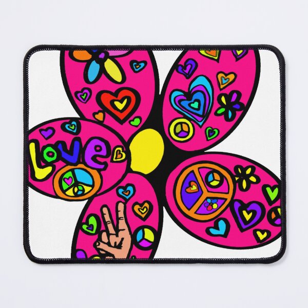 Item preview, V-Dub Hippie Bus Peace Flower designed and sold by Niniannebast.