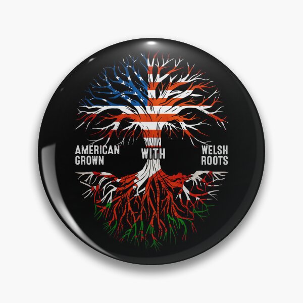 Item preview, American Grown With Welsh Roots Weles Flag designed and sold by MoHaCo.