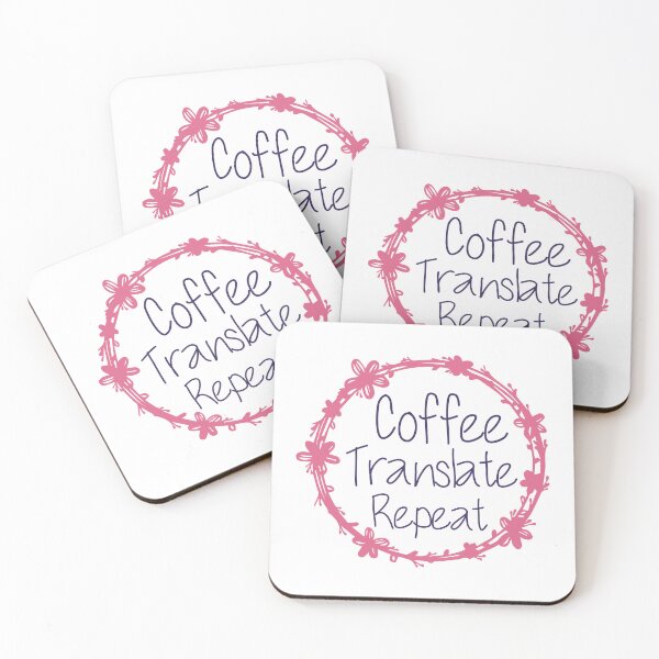 Item preview, Coffee Translate Repeat Translator Job designed and sold by medbdj.