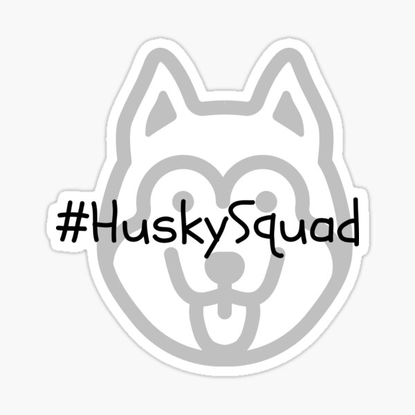 "Husky Squad" Sticker for Sale by KJTeacherGear Redbubble
