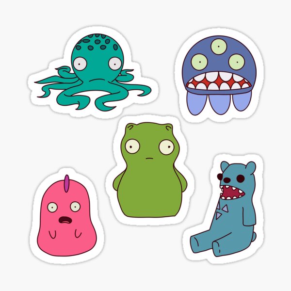 Artikel-Vorschau von Kuchi Kopi & Friends Aufkleber, designt und verkauft von opacimeter.