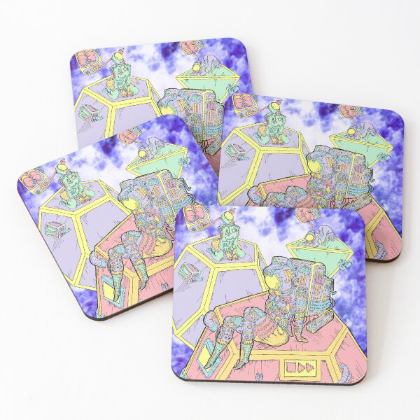 Item preview, Space babes with geometry designed and sold by Greggory Matthew Rodriguez.