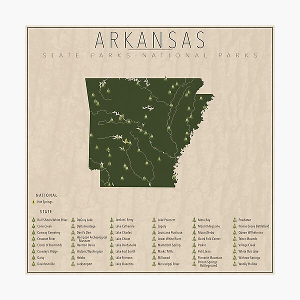 Arkansas Parks Photographic Print