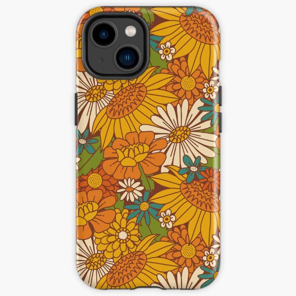 70s Retro Floral iPhone Tough Case