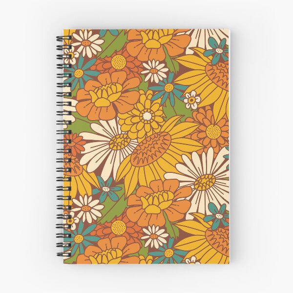 Item preview, 70s Retro Floral designed and sold by latheandquill.