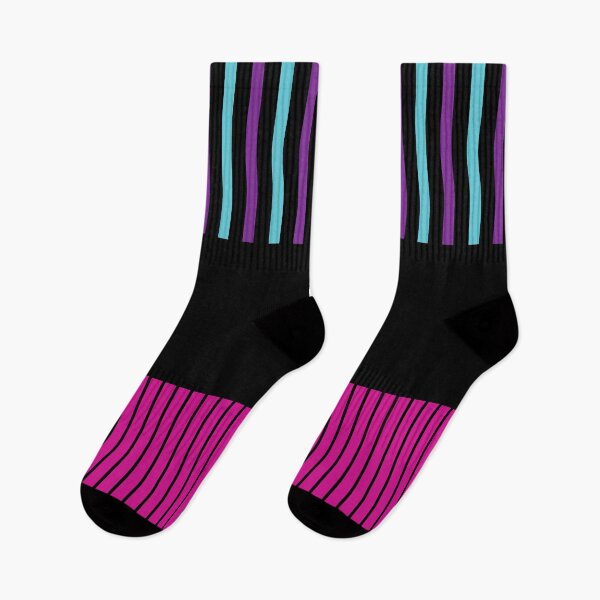 Item preview, Colour Pop Stripes - Pink, Purple, Blue and Black designed and sold by LAEC-Shop.