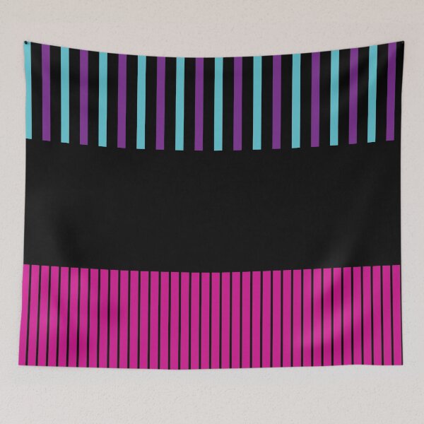 Item preview, Colour Pop Stripes - Pink, Purple, Blue and Black designed and sold by LAEC-Shop.