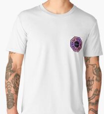Pink and Purple Dharma Initiative Sign Men's Premium T-Shirt