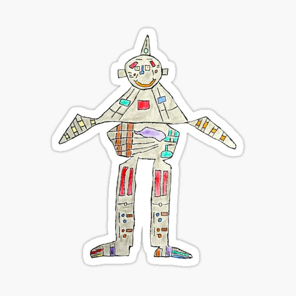 Timothy H Robot Sticker