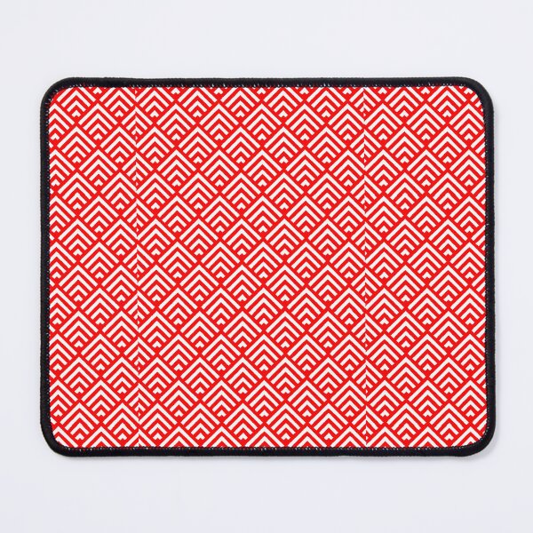 Item preview, white geometric pattern on red background designed and sold by pat227jc.