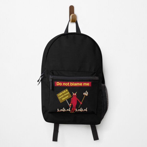 Item preview, The devil is not to blame climate change cartoon designed and sold by Rachel the Artist .