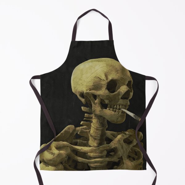 Item preview, Vincent Van Gogh's Augmented Skull with Burning Cigarette [Yellow] designed and sold by alexandros-art.