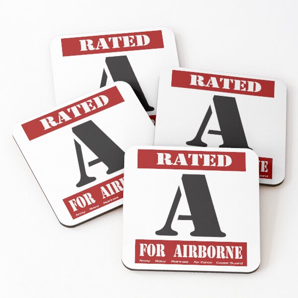 Item preview, Rated A for Airborne designed and sold by Buckwhite.