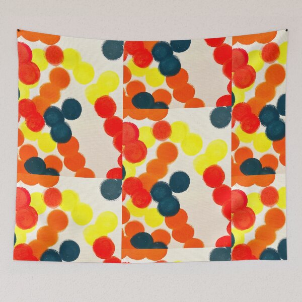 Item preview, Dots abstract painting paint texture color colorful Fluor designed and sold by Tropical Blood.