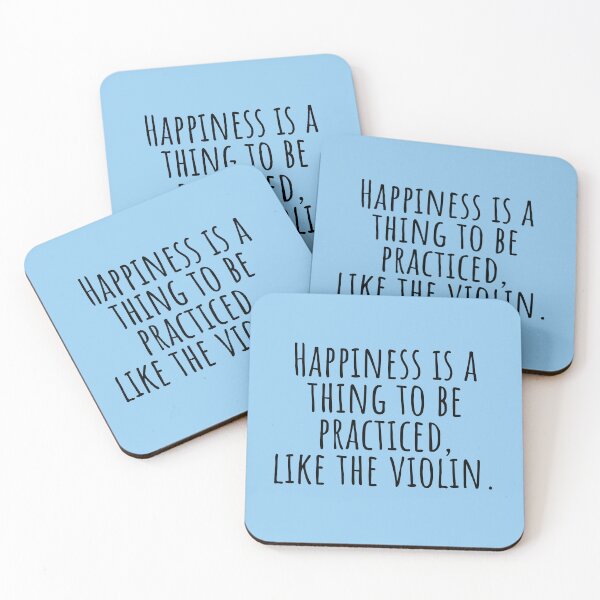 Item preview,  Happiness IS A Thing To Be Practiced, Like The Violin For The Violin Teacher And Violinist As A Violin Music - Violist designed and sold by Funwithmusic.