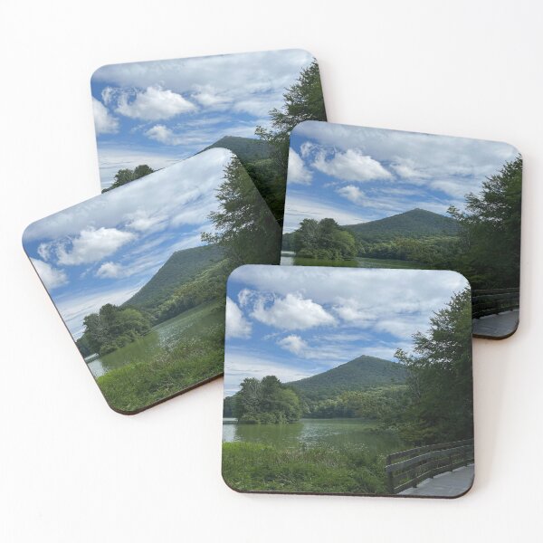 Item preview, Virgina - Peaks of Otter mountain & bridge  designed and sold by BullishGraphics.
