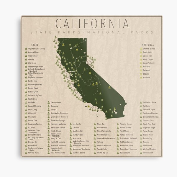 California Parks Metal Print