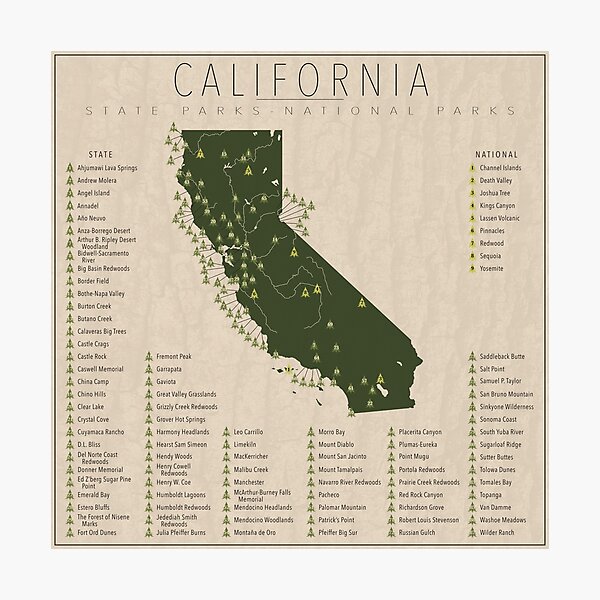 California Parks Photographic Print